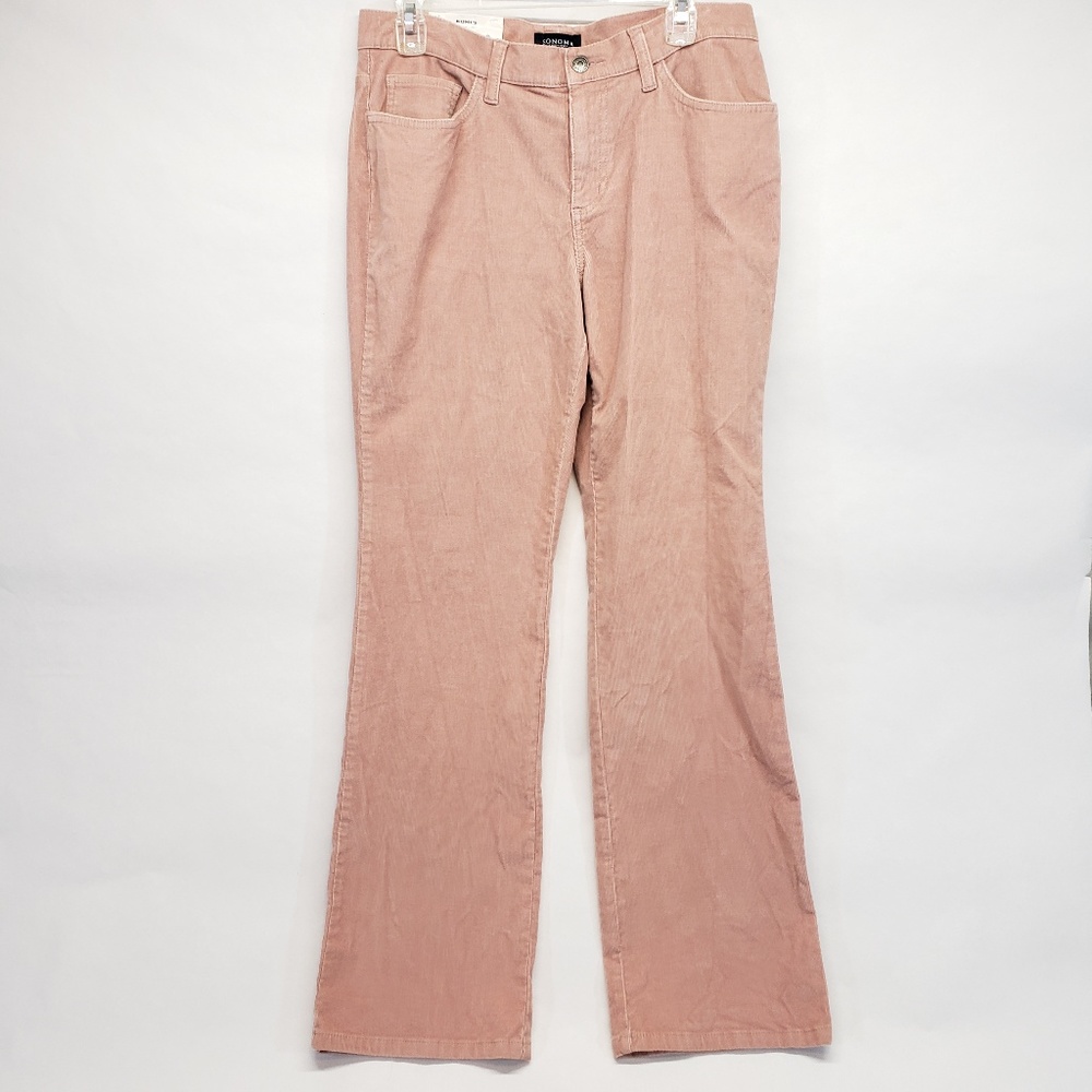 Sonoma Stretch Pink Lower Rise Boot Cut Corduroy
